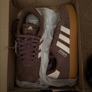 Adidas VL Court 3.0 Women's Shoes in Cream and White